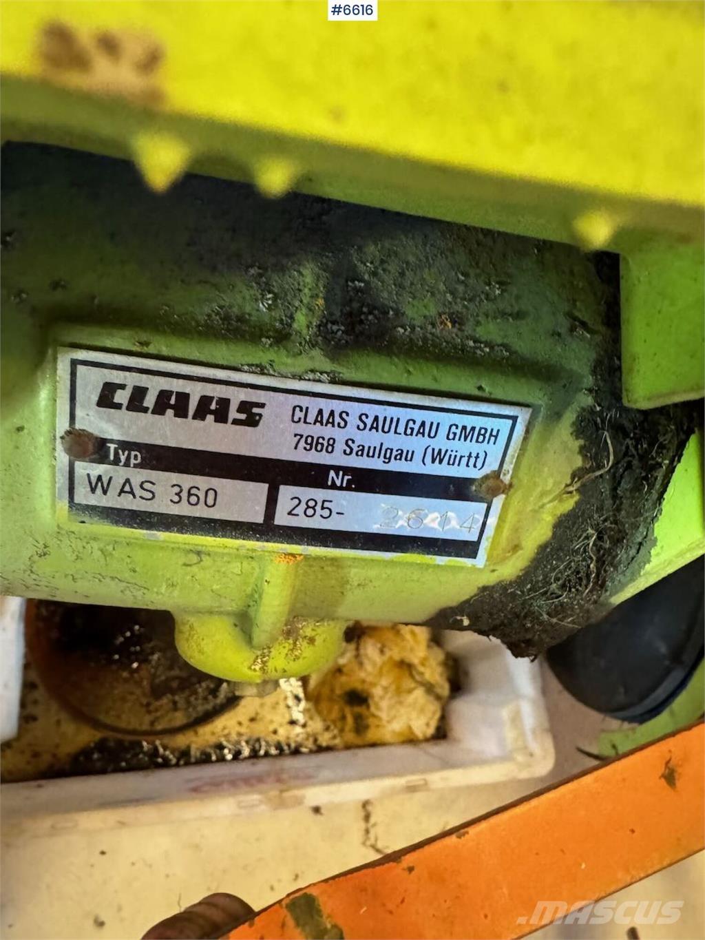 CLAAS WAS 360 其他收穫設備