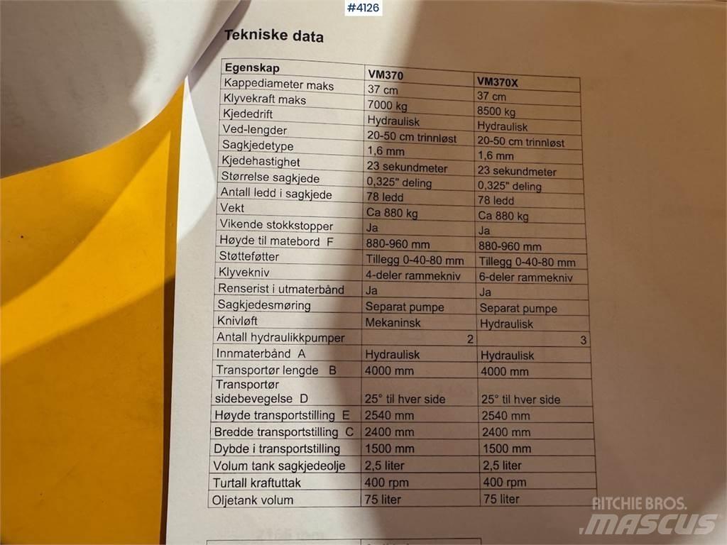 Duun VM370X 林業其他機械設備