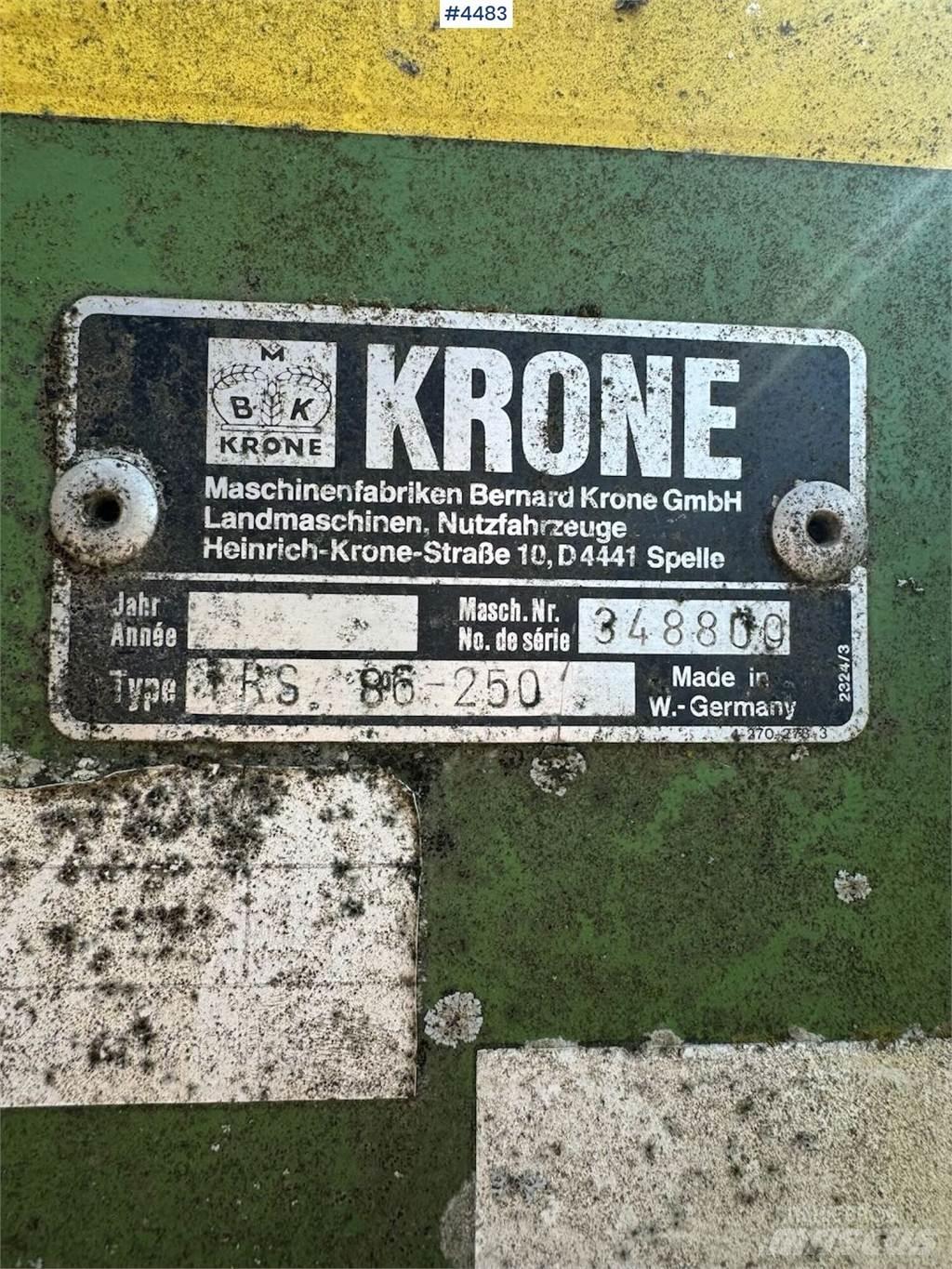 Krone TRS 86 其他耕耘機和配件