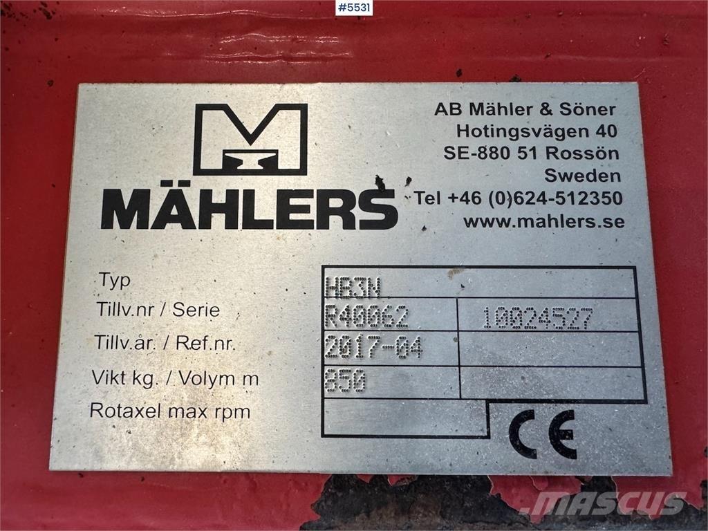 Mählers HR3N 刮雪板和犁