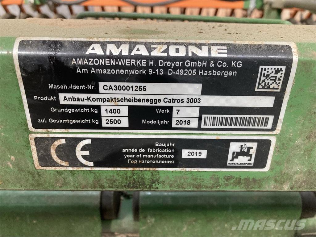 Amazone Catros 3003 圓盤耙