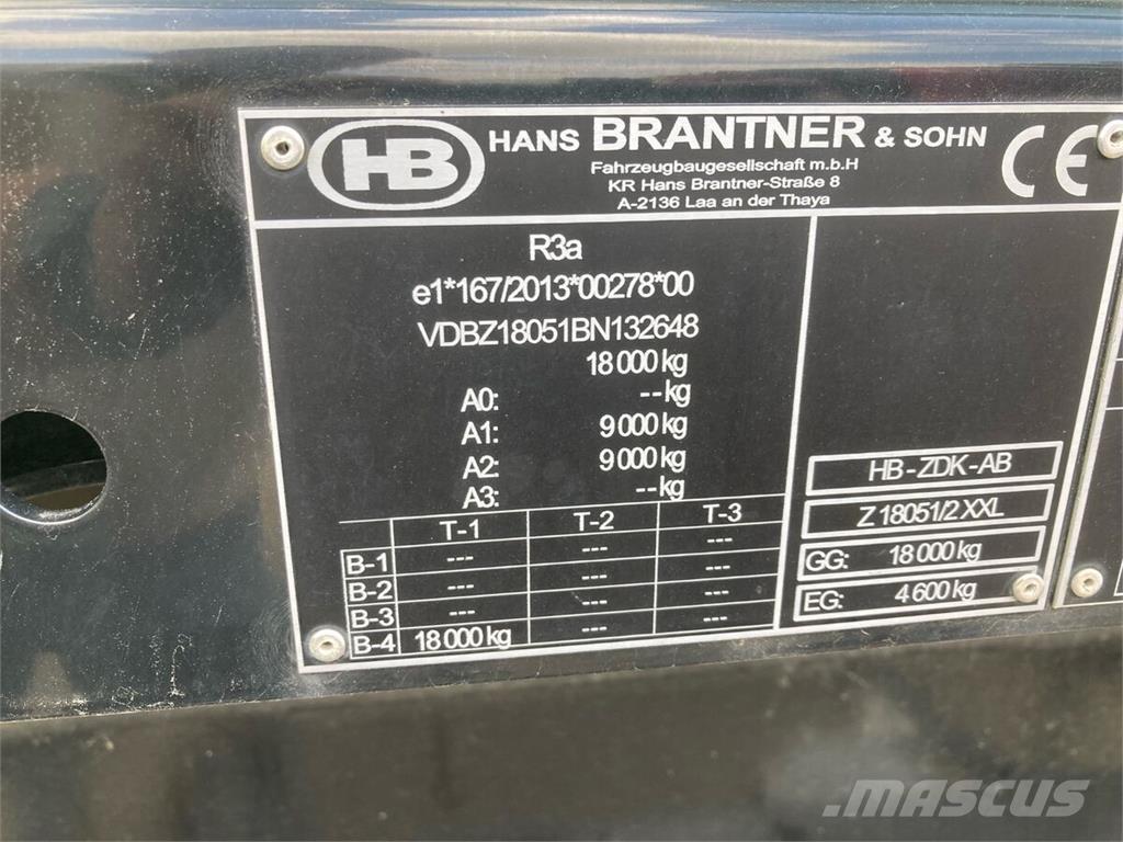 Brantner Z18051/2X 傾卸式拖車