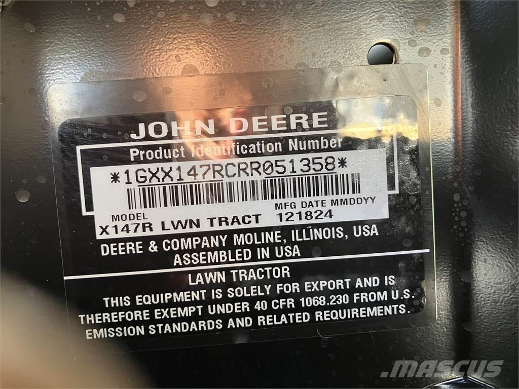 John Deere X 147R 其他地面照料機械