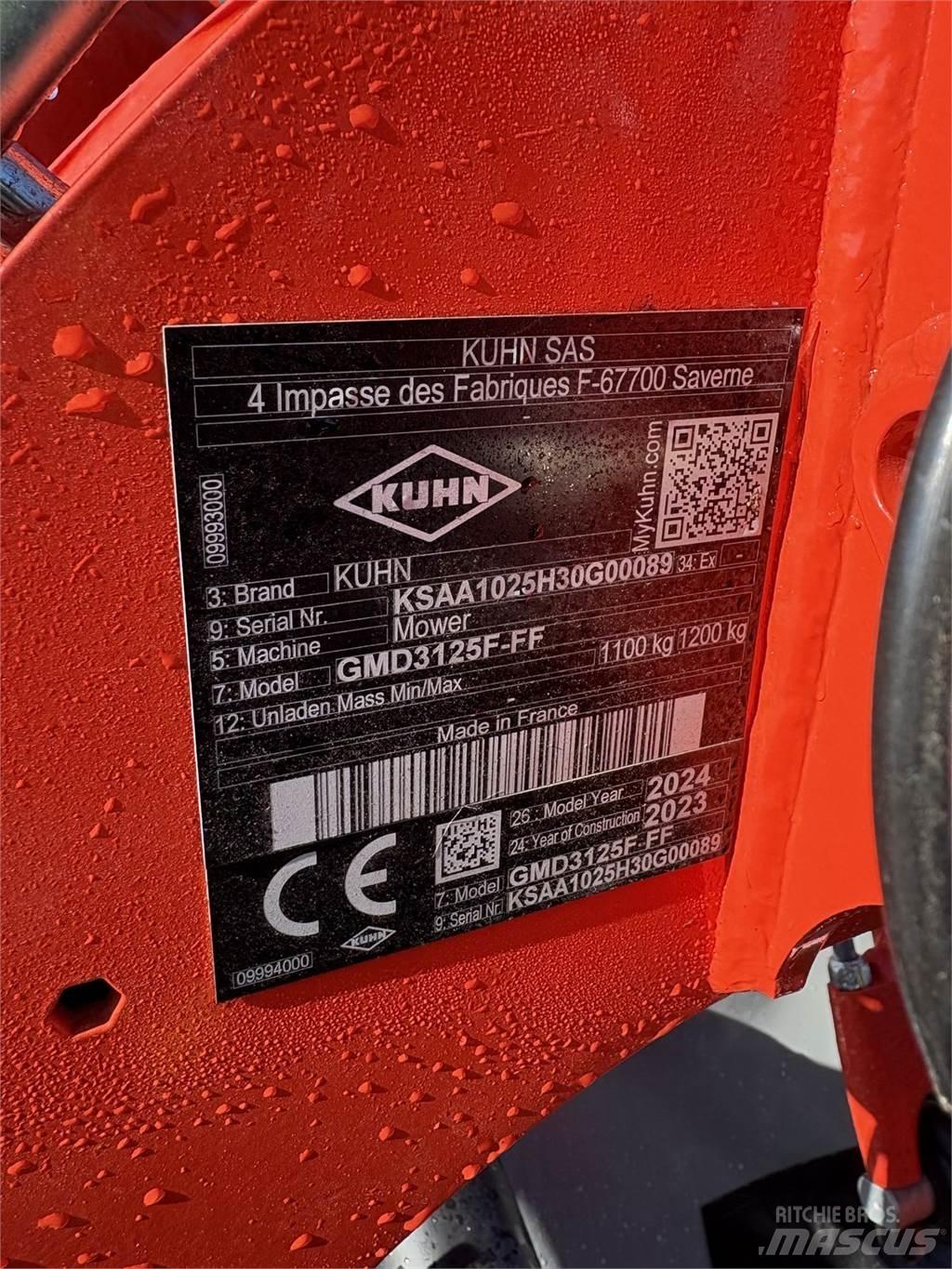Kuhn GMD 3125 F - FF 割草劑