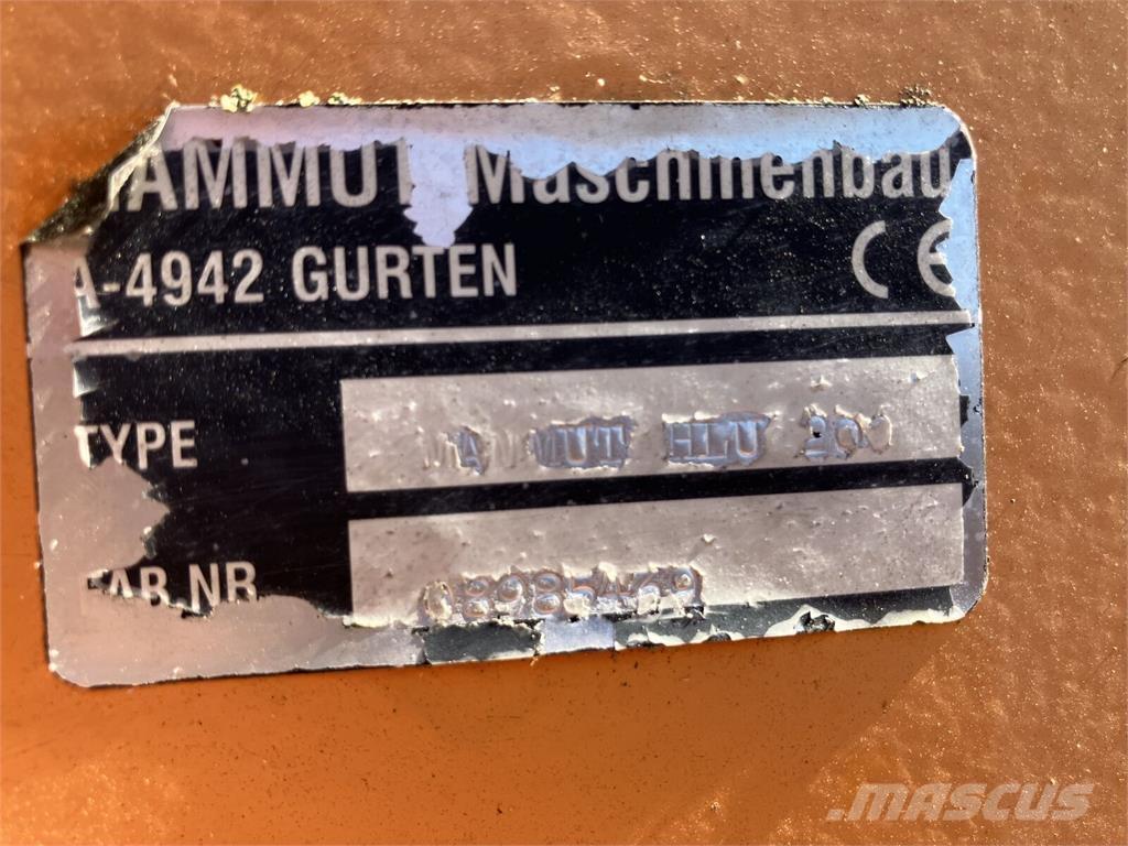 Mammut HLU 200 前端裝載機配件