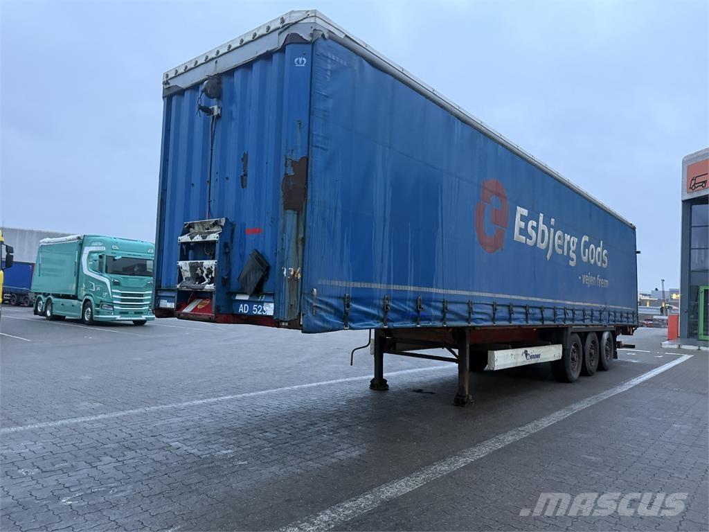 Krone 34 pl. 篷布半拖車