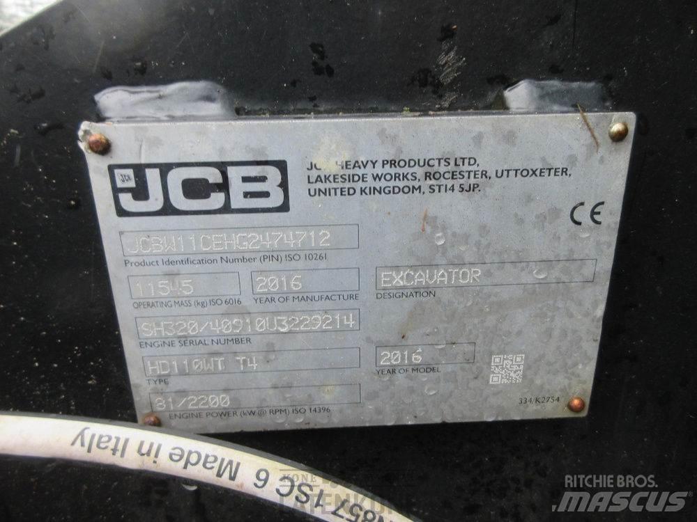 JCB Hydradig HD110W 水陸兩用挖掘機
