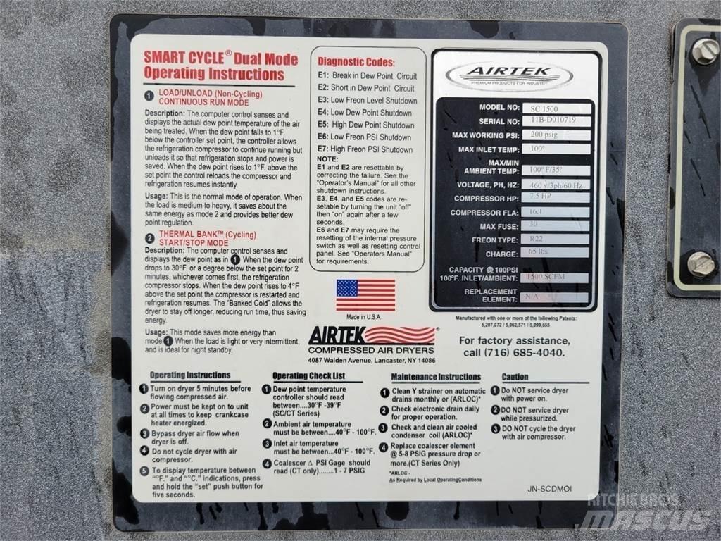  AIRTEK SC 1500 壓縮空氣乾燥機