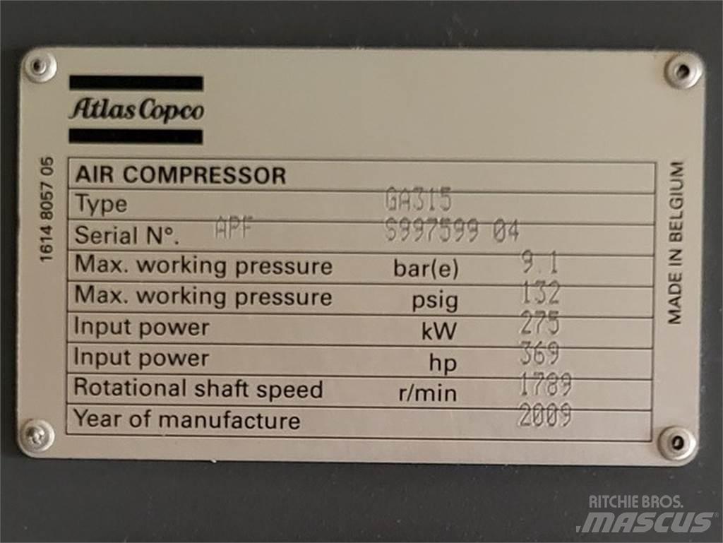 Atlas Copco GA315 空氣壓縮機
