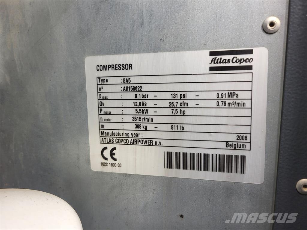 Atlas Copco GA5 空氣壓縮機