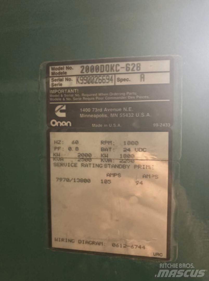 Cummins 2000DQKC-628 柴油發電機