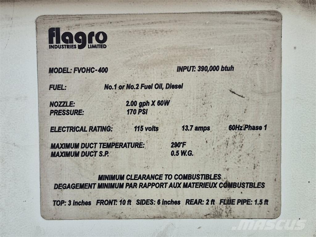 Flagro FVOHC-400 加熱和解凍設備