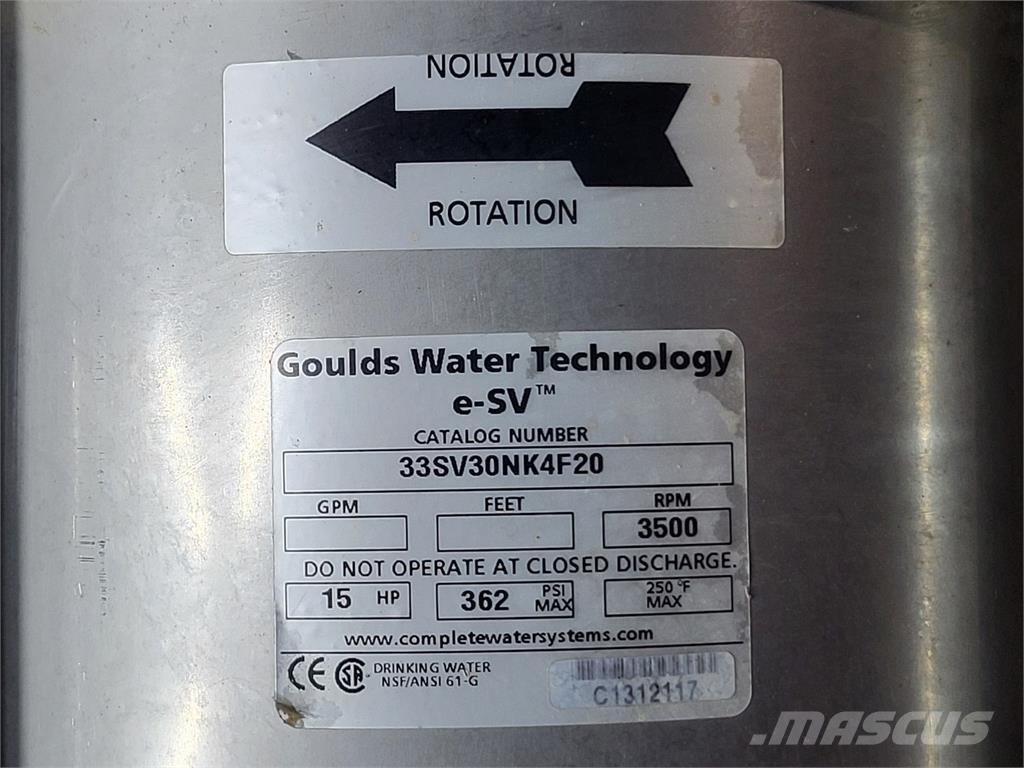 GOULDS 33SV30NK4F20 水泵浦