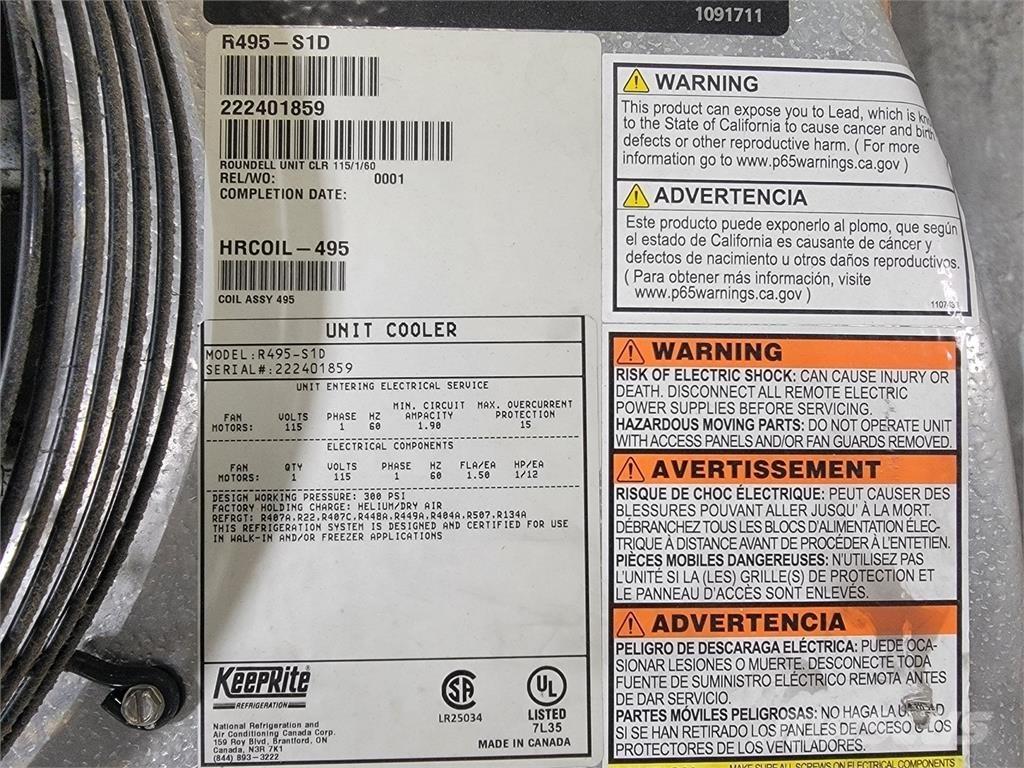  KEEPRITE R495-S1D 加熱和解凍設備