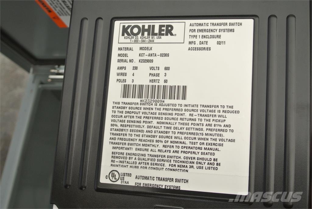 Kohler KCT-ANTA-2030S 其他