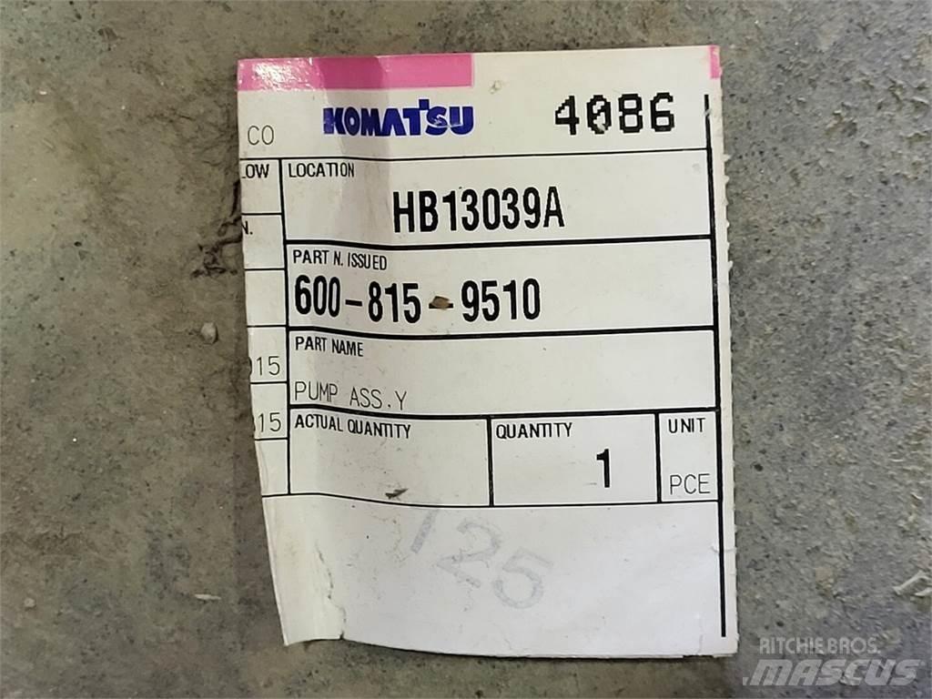Komatsu 600-815-9510 水泵浦
