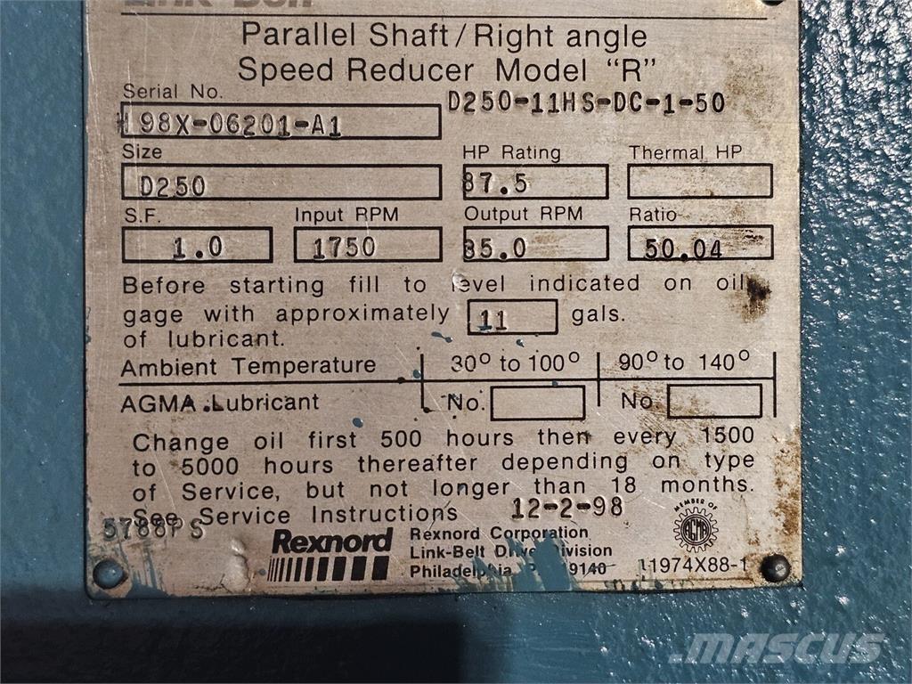 Link-Belt D250 其他