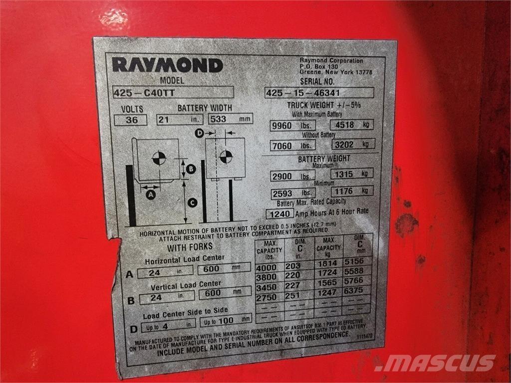 Raymond 425-C40TT 其他