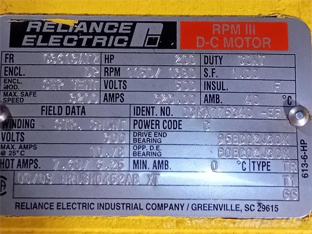  RELIANCE ELECTRIC 工業發動機