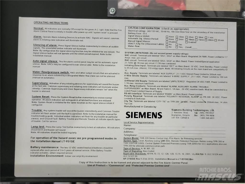 Siemens TXR-320 其他