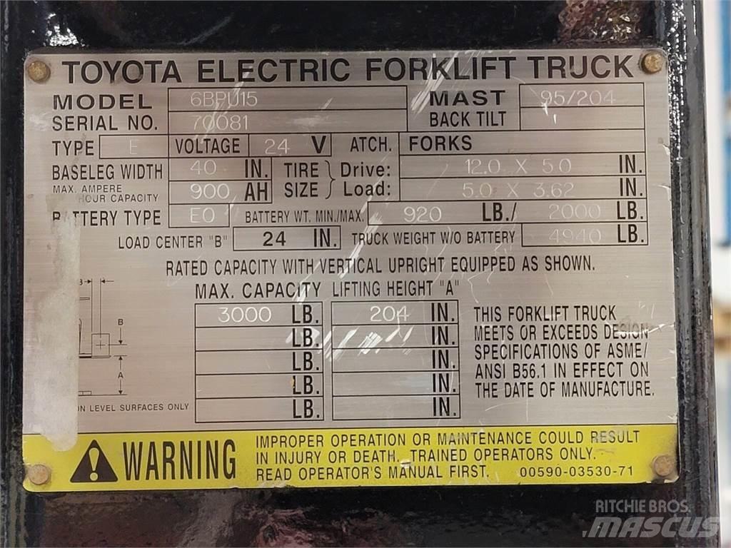 Toyota 6BPU15 其他