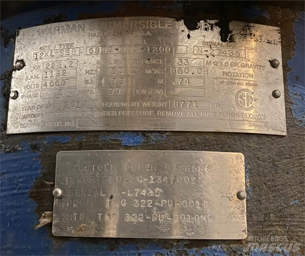 Warman 5800-600-1200 水泵浦