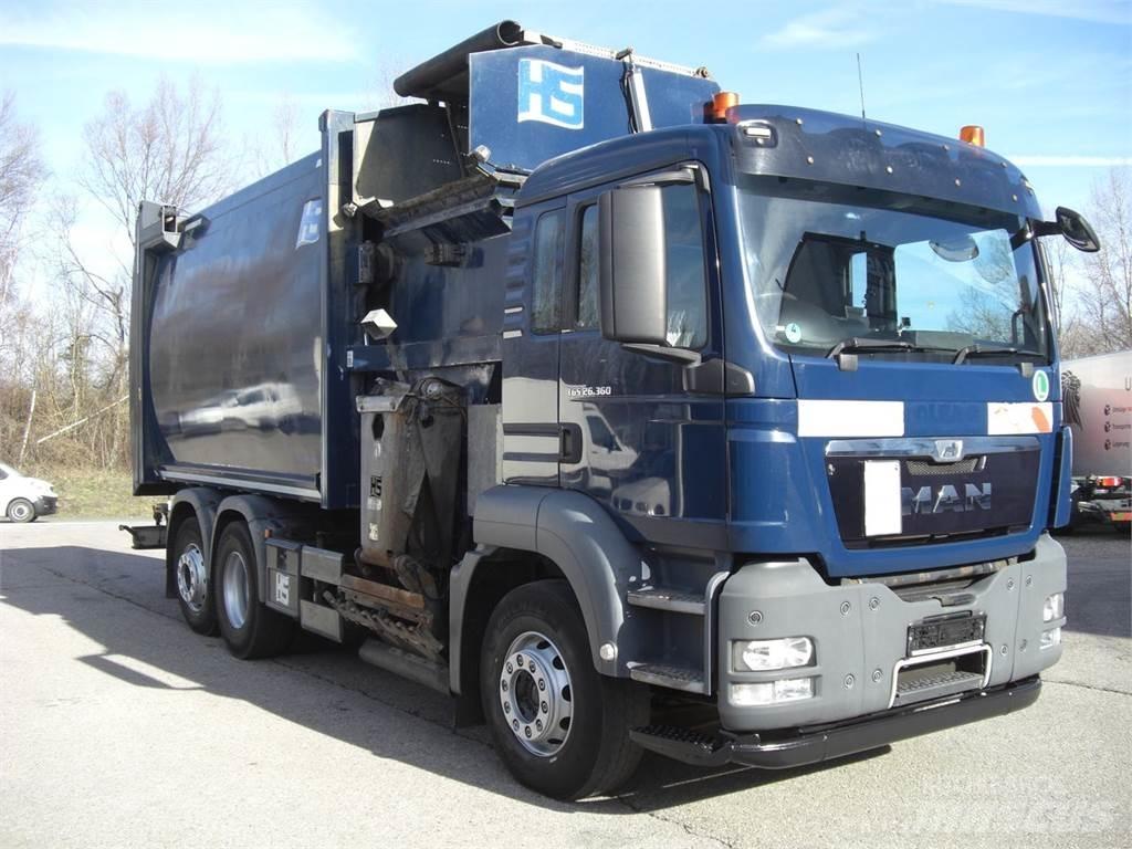 MAN 26360FNLL / RECHTSGEST. 垃圾車