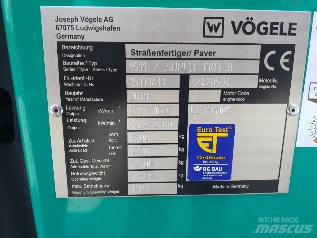 Vögele Super 1303-3i 瀝青攤舖機/鋪路機