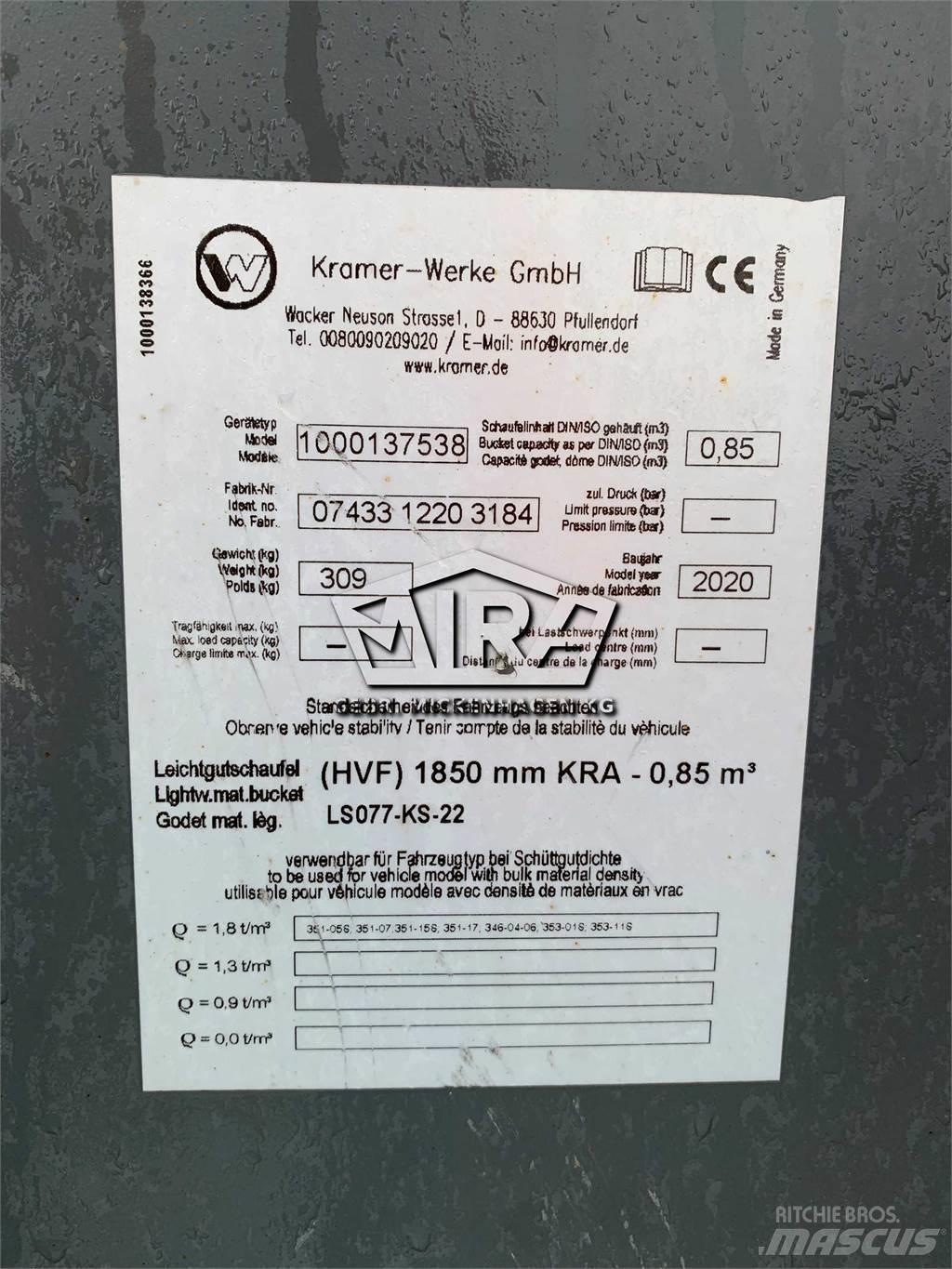 Kramer 1850 mm 鏟斗