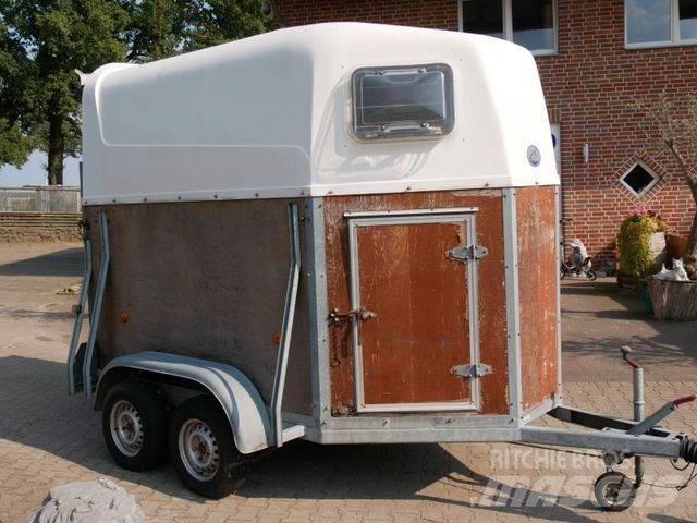  Holz Poly 2 Pferde 動物運輸拖車
