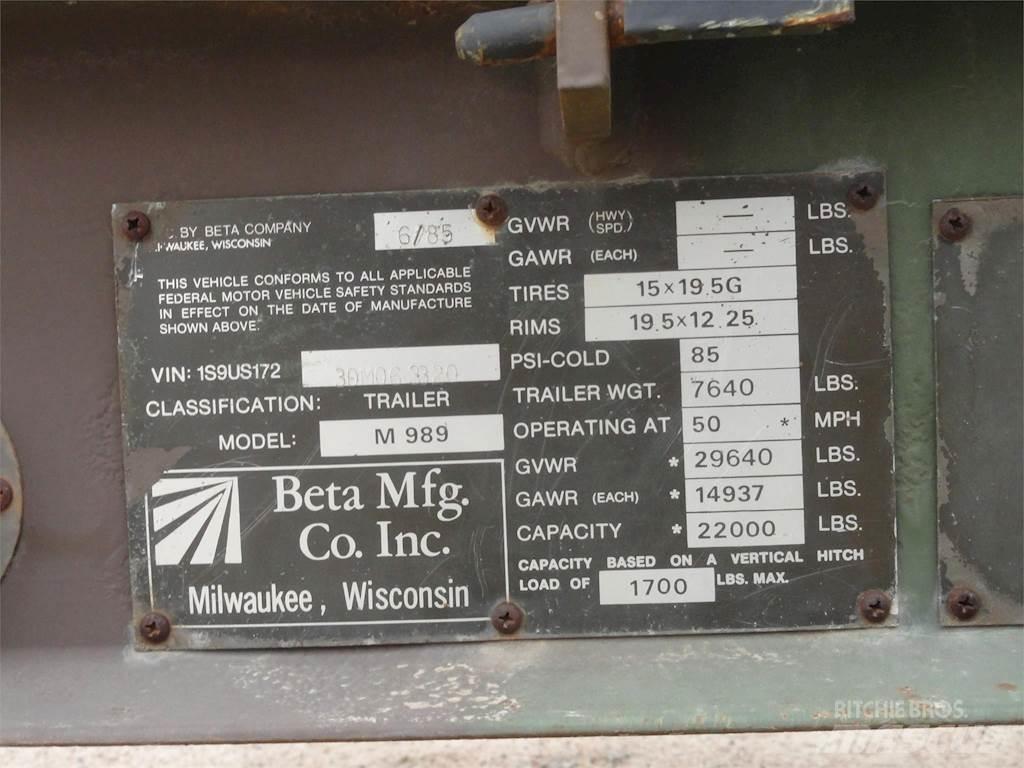 Beta M989 其他拖車