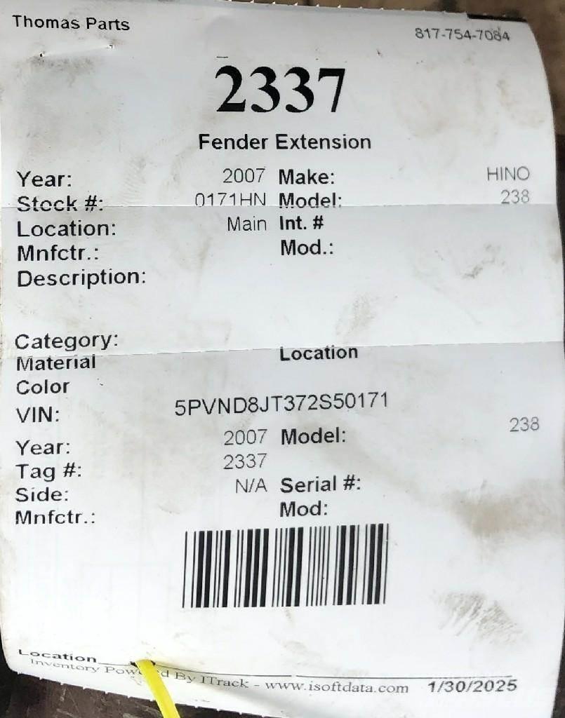 Hino 238 其他組件