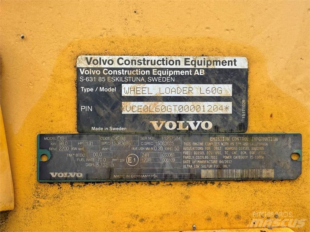 Volvo L60G 輪胎式裝載機