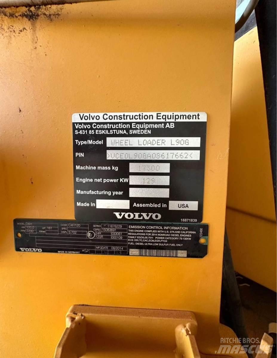 Volvo L90G 輪胎式裝載機