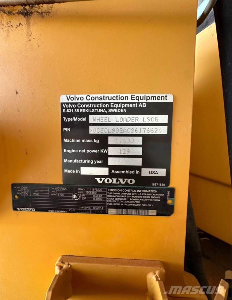 Volvo L90G 輪胎式裝載機