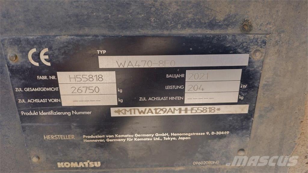 Komatsu WA 470-8 輪胎式裝載機