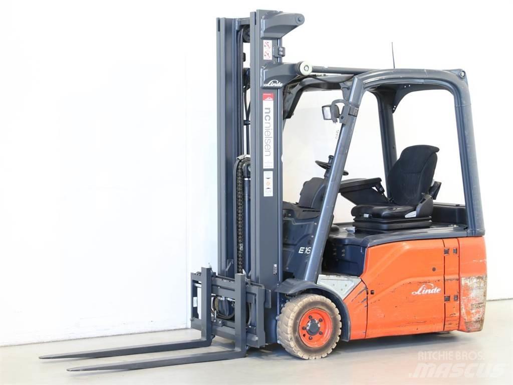 Linde E16/386-01 電動堆高機