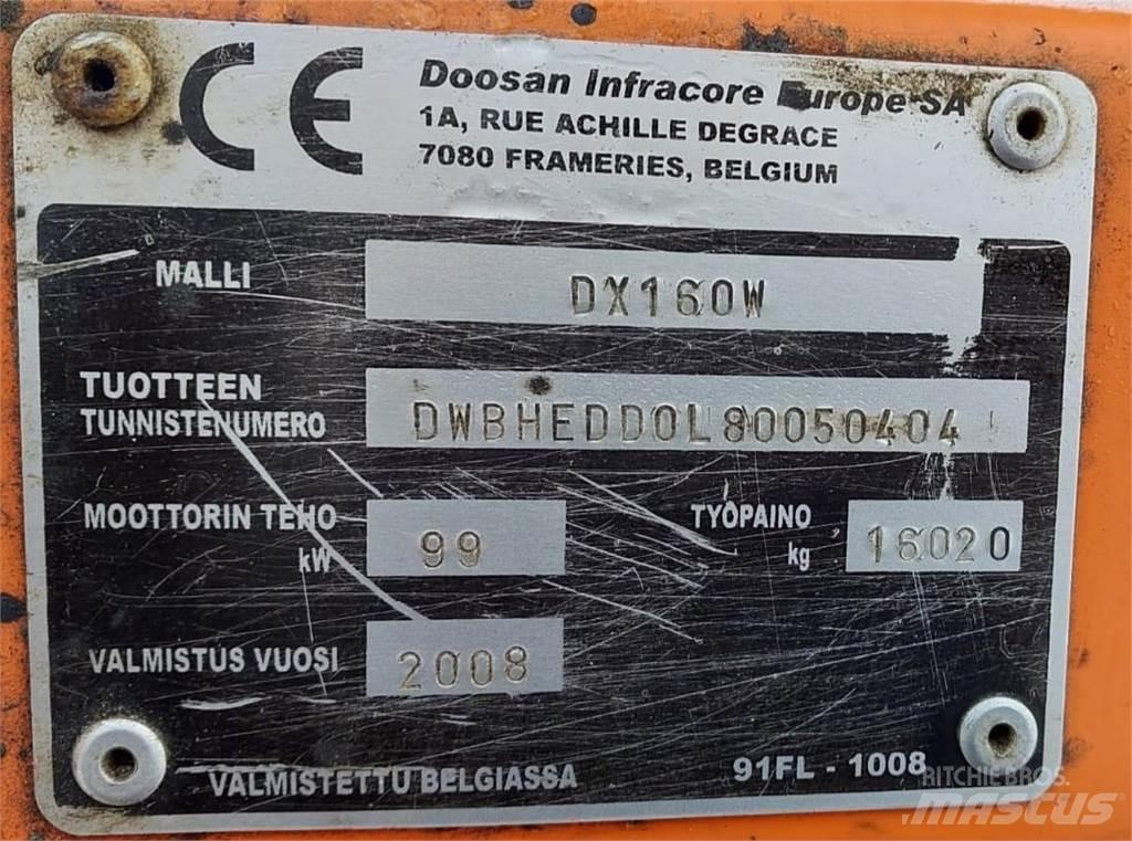 Doosan DX160W 履帶式 挖土機/掘鑿機/挖掘機