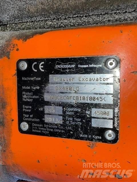 Doosan DX480LC 履帶式 挖土機/掘鑿機/挖掘機