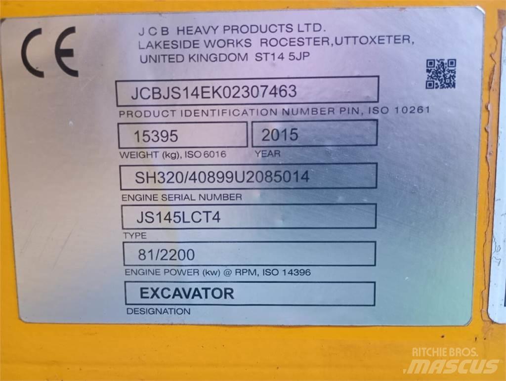 JCB JS 145 履帶式 挖土機/掘鑿機/挖掘機