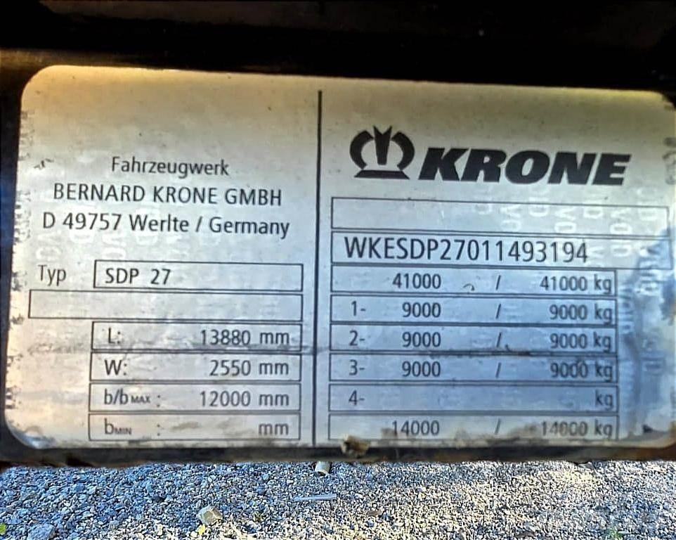 Krone SDP 27 篷布半拖車
