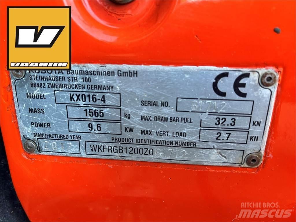 Kubota KX016-4 小型挖土機/掘鑿機<7t(小型挖掘機)