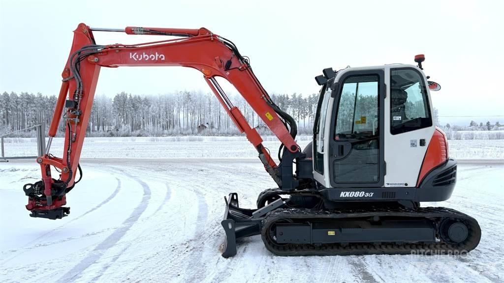 Kubota KX080-3 中型挖土機/掘鑿機/挖掘機 7t-12t