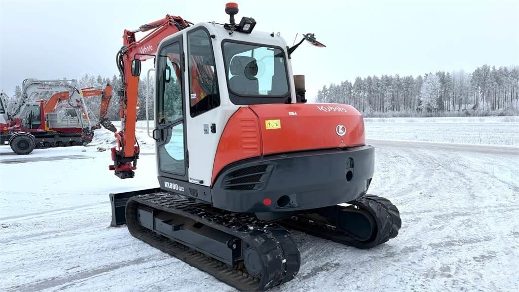 Kubota KX080-3 中型挖土機/掘鑿機/挖掘機 7t-12t