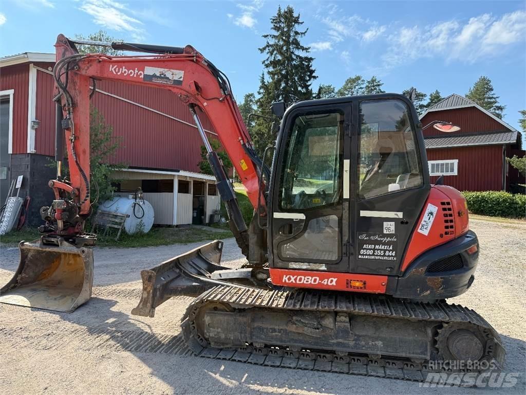 Kubota KX080-4 中型挖土機/掘鑿機/挖掘機 7t-12t