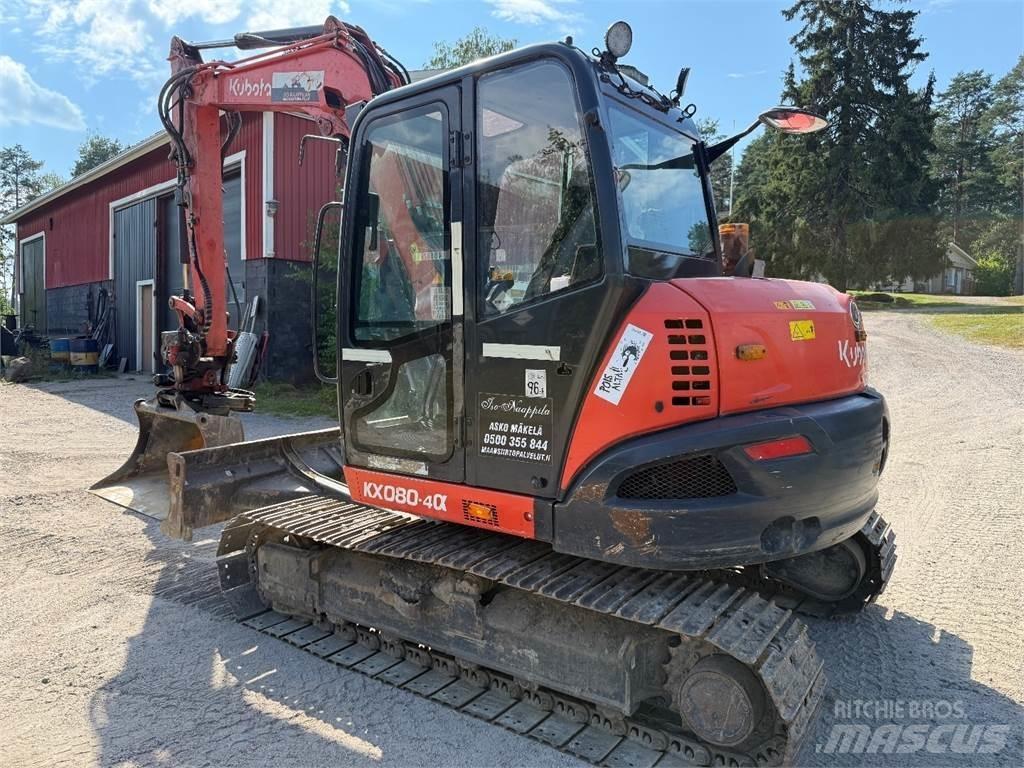 Kubota KX080-4 中型挖土機/掘鑿機/挖掘機 7t-12t