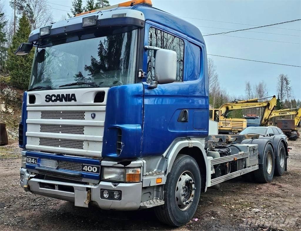 Scania 124 L 6x2 吊鉤式起重車
