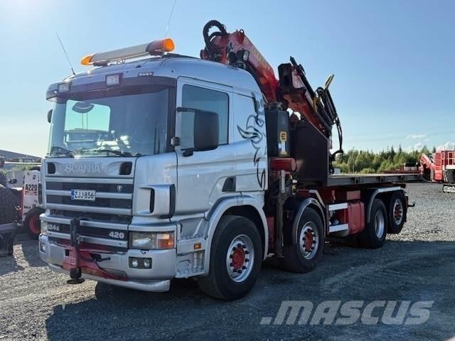 Scania R124G 起重機卡車