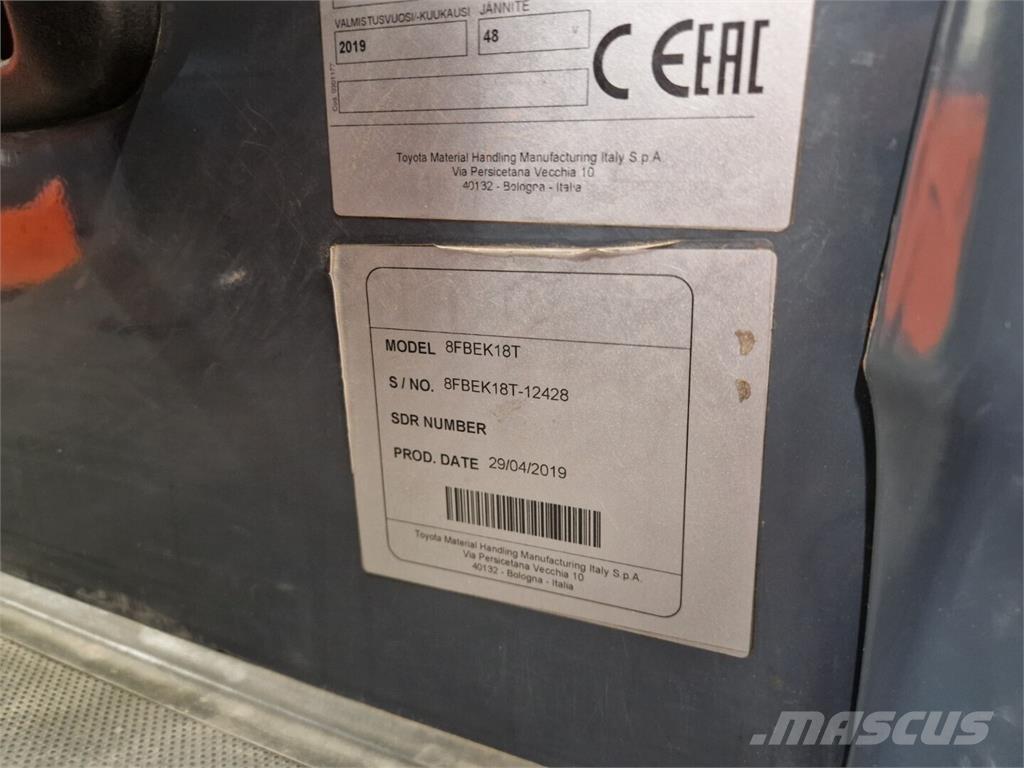 Toyota 8FBEK18T 電動堆高機