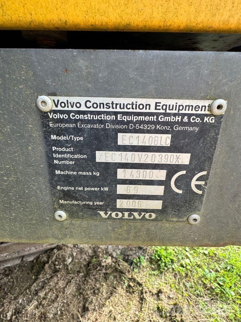 Volvo EC 140 BLC 履帶式 挖土機/掘鑿機/挖掘機